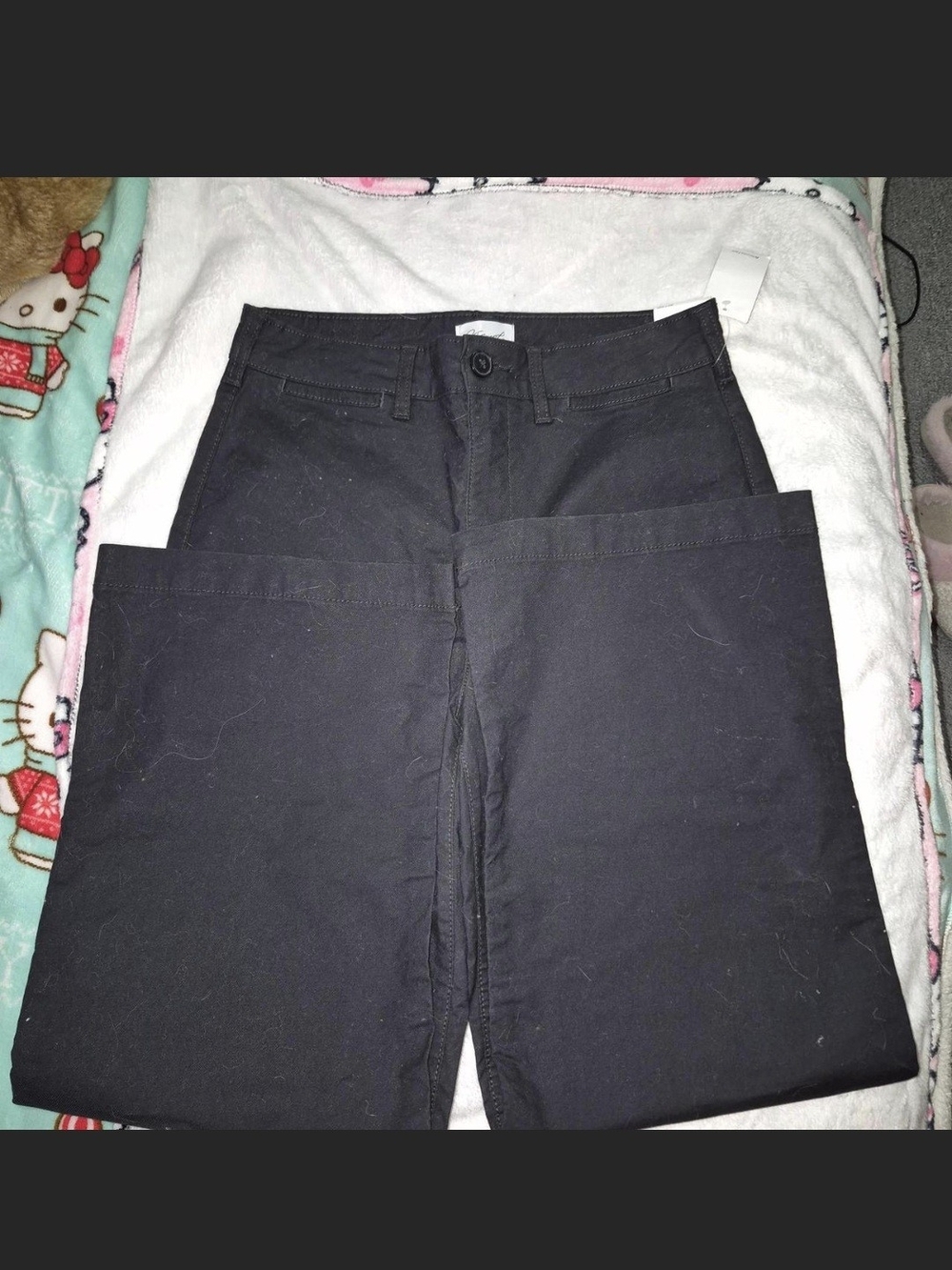 Kismet Black Straight-Leg Trousers